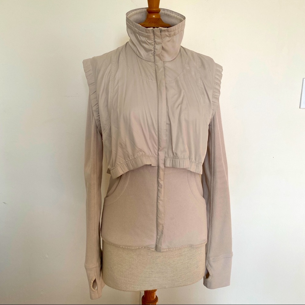 Adidas by Stella McCartney Cream Fleece Jacket